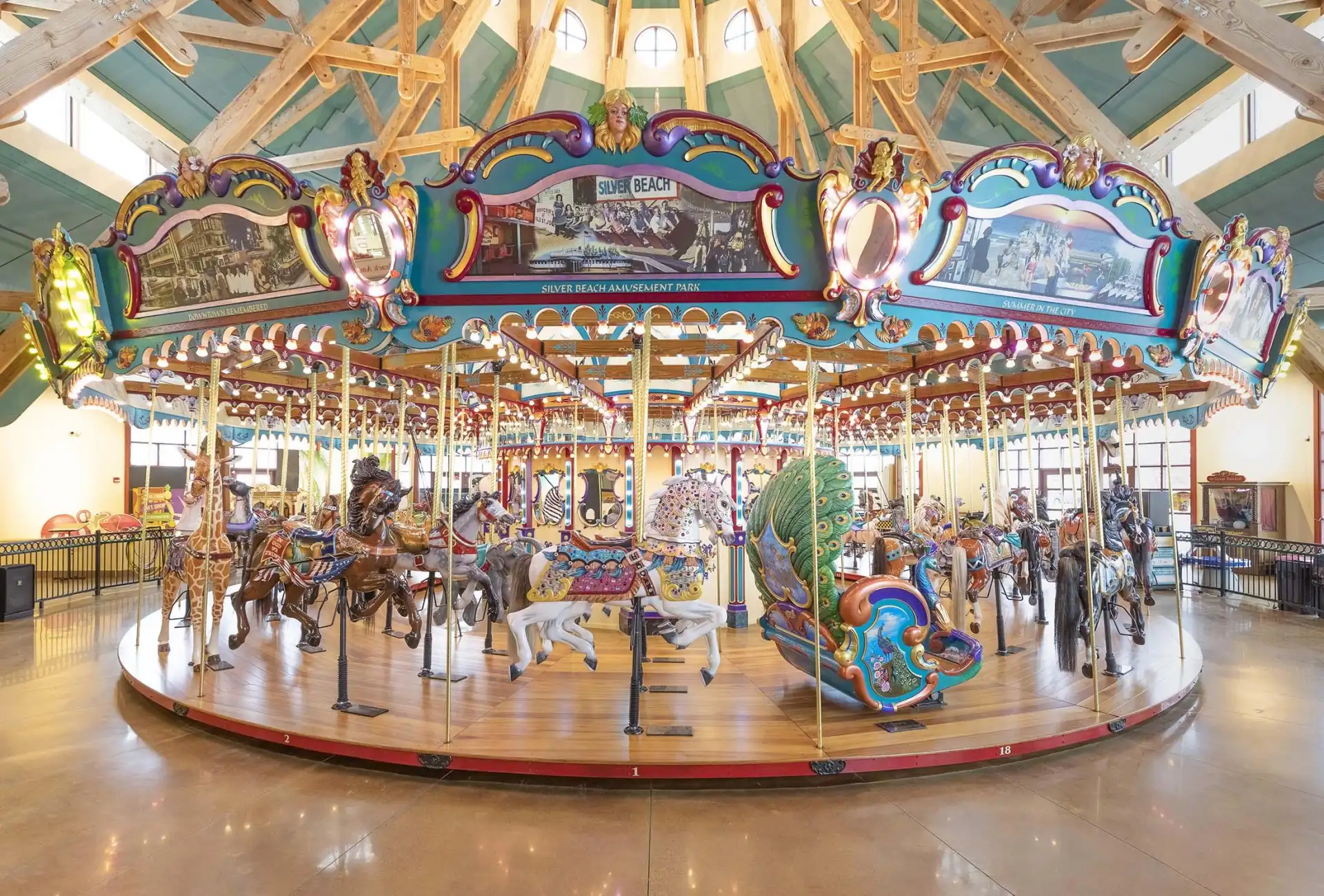 A view of the full carousel.