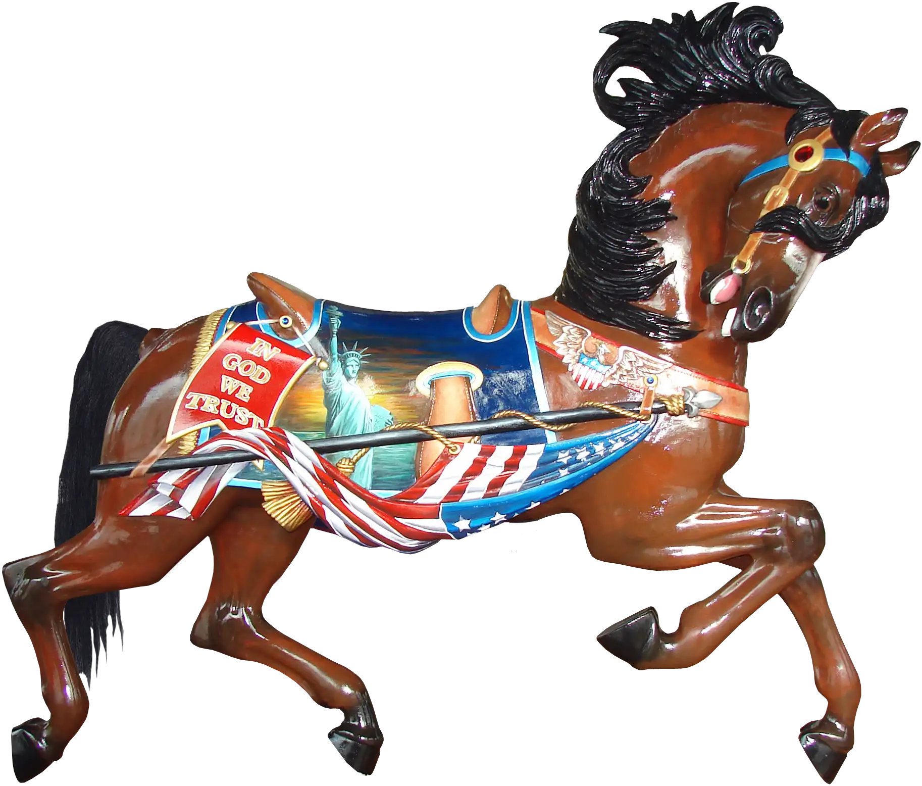 Freedom the patriot horse figure