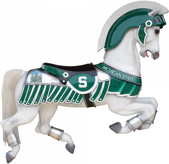 Sparty the MSU Horse figure